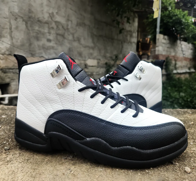 Air Jordan 12 Black Tongue Taxi Sample Shoes Sneakers