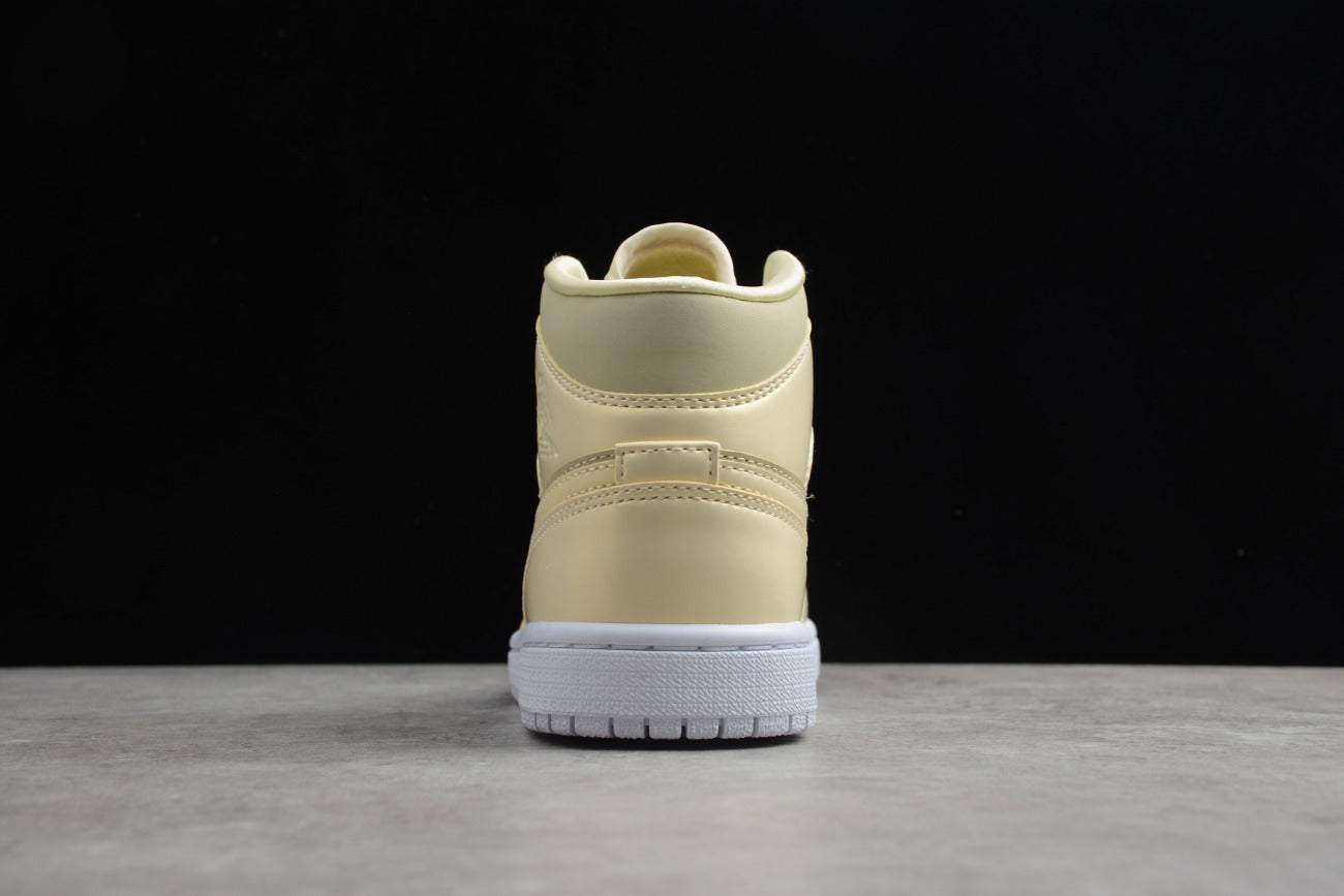 Air Jordan 1 Mid Goose Feather Yellow Lemon
