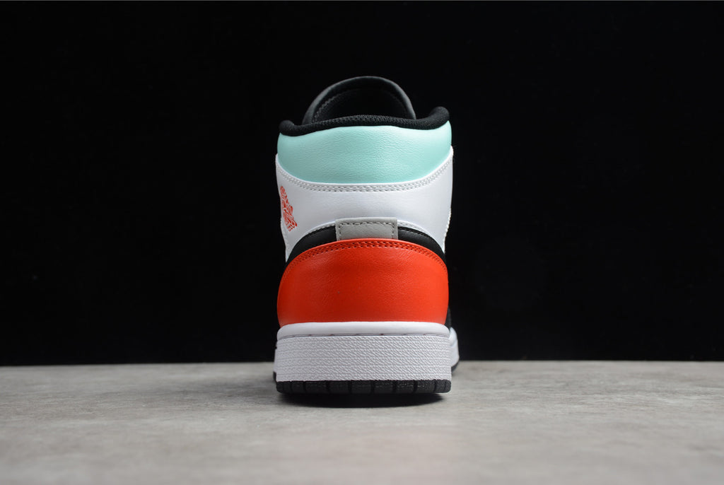 Air Jordan 1 Mid SE White Black Red Spruce