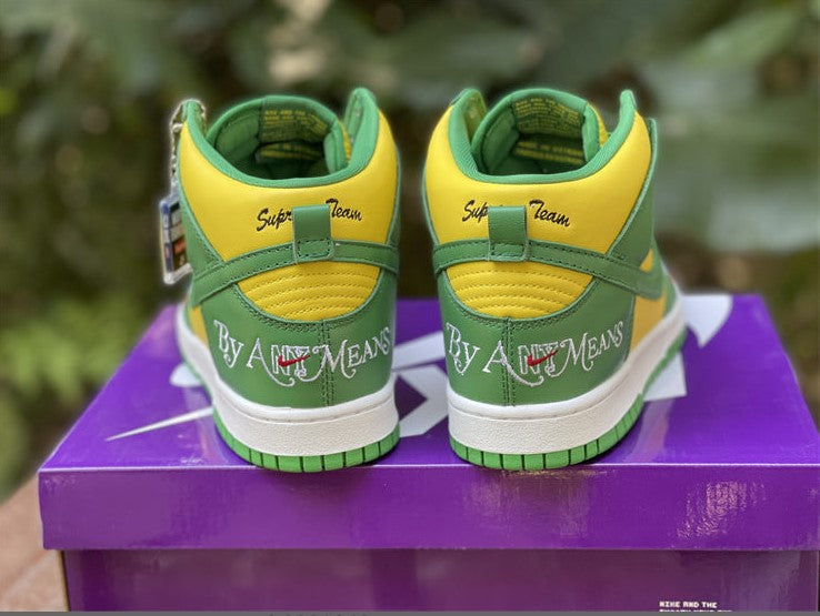 SB Dunk High Supreme By Any Means Brazil Shoes Sneakers