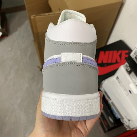 Air Jordan 1 Mid White Grey Blue