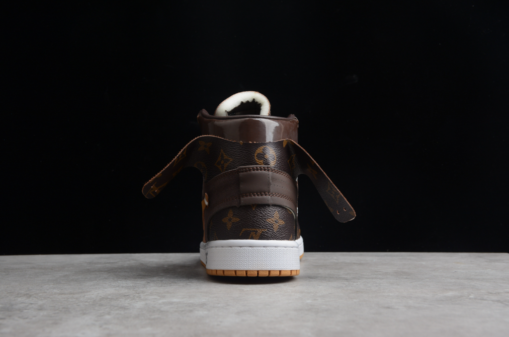 Off-White X Air Jordan 1 High Coffee Brown LV