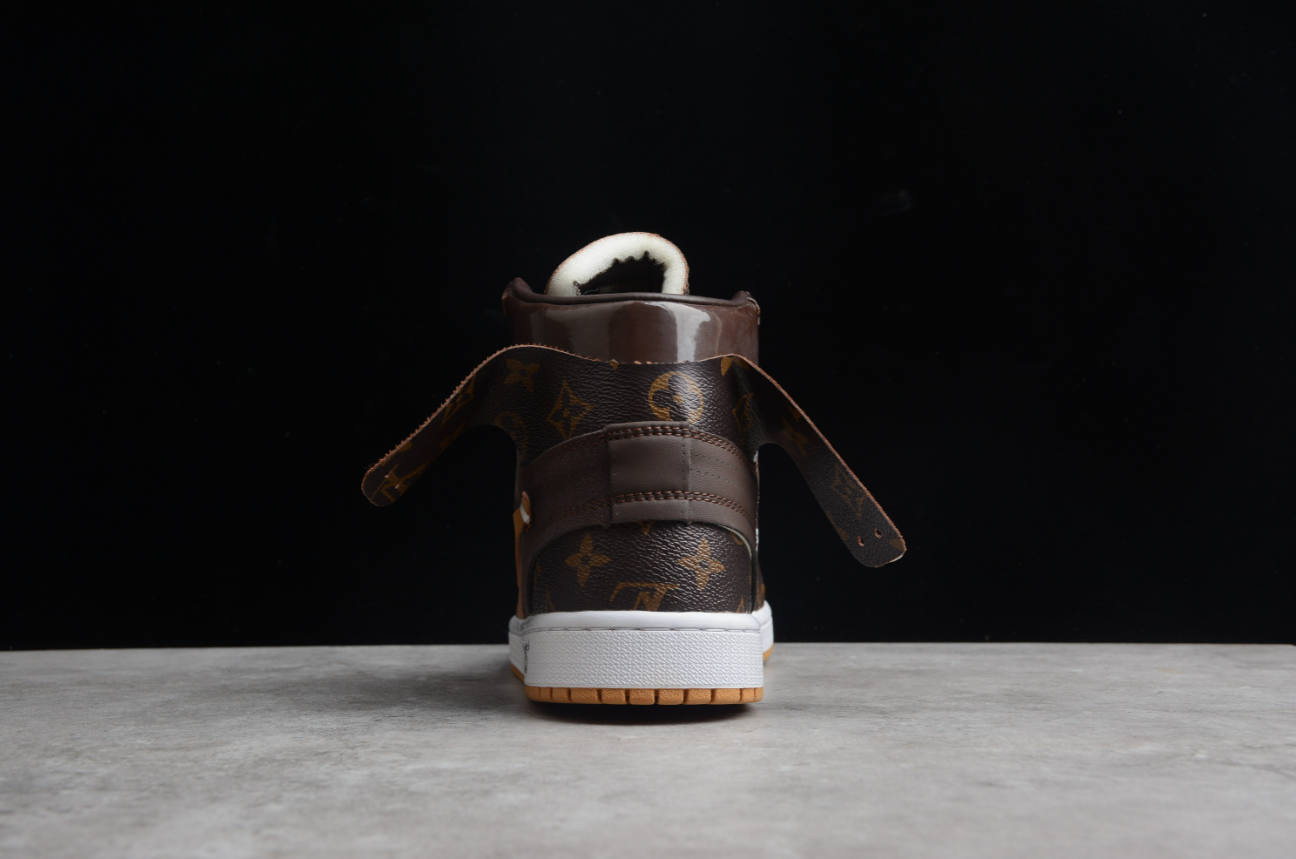 Off-White X Air Jordan 1 High Coffee Brown LV