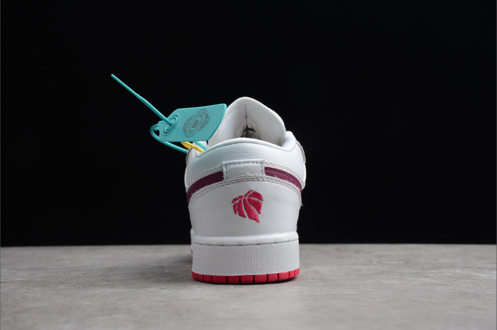 Air Jordan 1 Low Top White Pink Valentine's Day