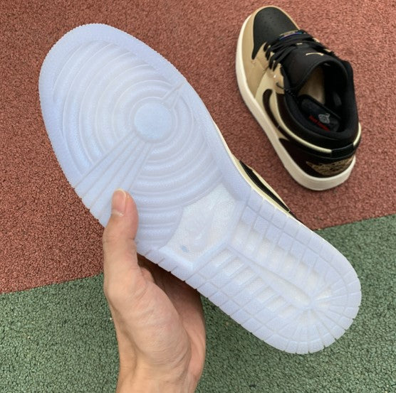 Air Jordan 1 Low Black Khaki Chameleon