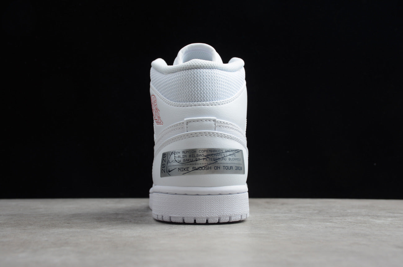 Air Jordan 1 Mid White Lightning