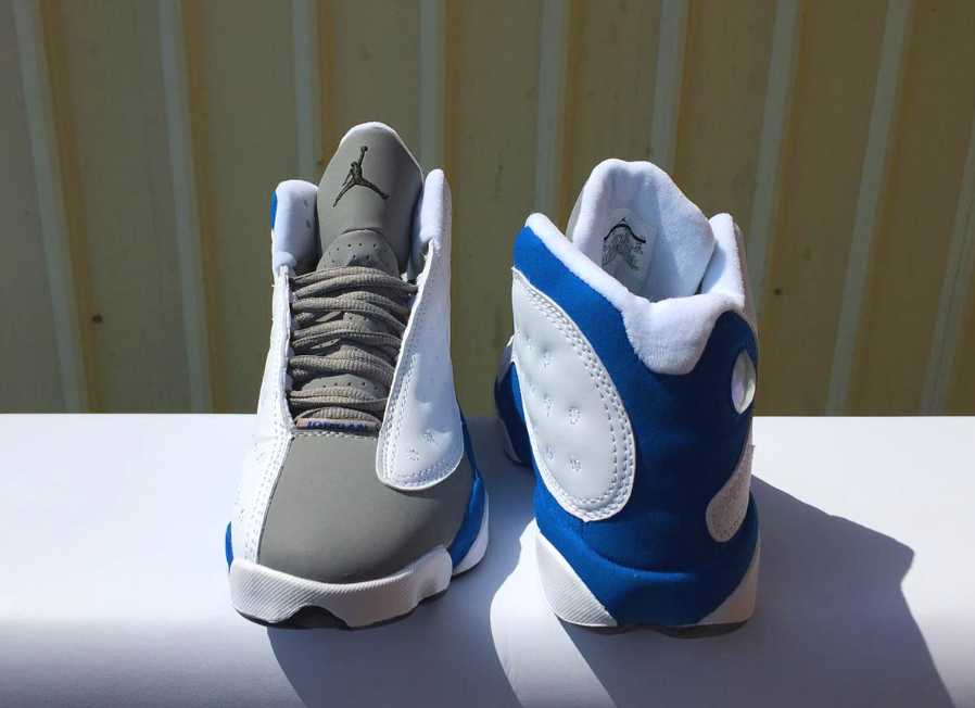 Air Jordan 13 White Blue Grey