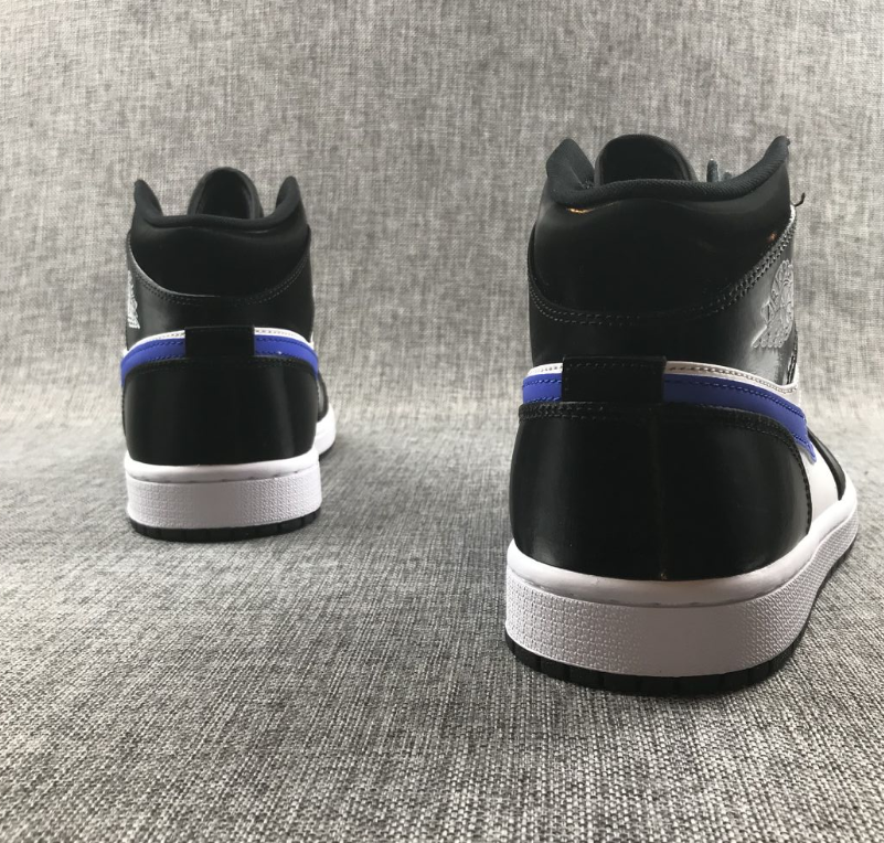 Air Jordan 1 Mid Black Racer Blue White