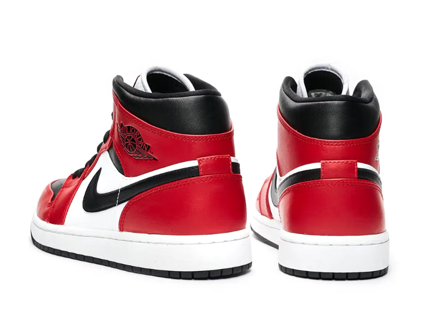 Air Jordan 1 Mid Chicago Toe Shoes Sneakers