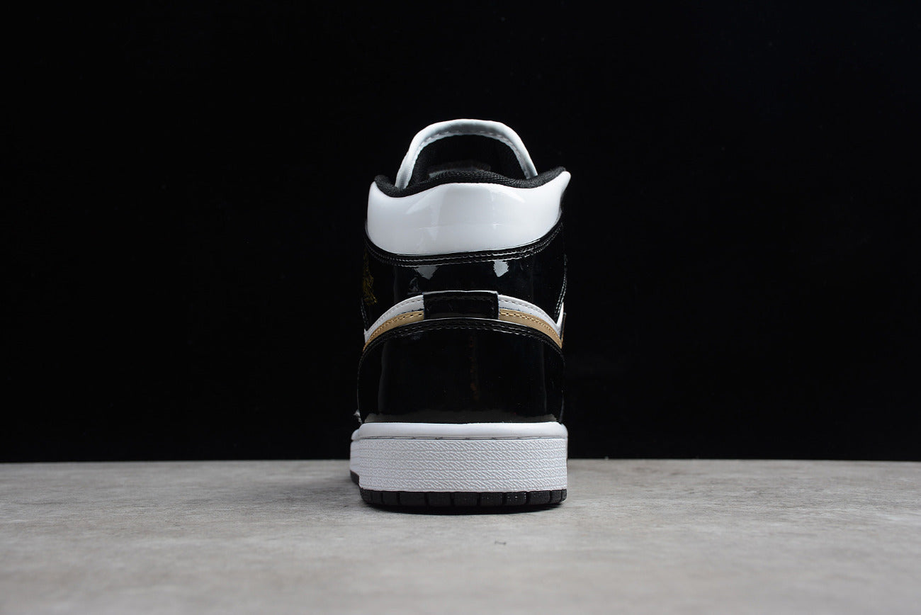 Air Jordan 1 Mid Gold Patent