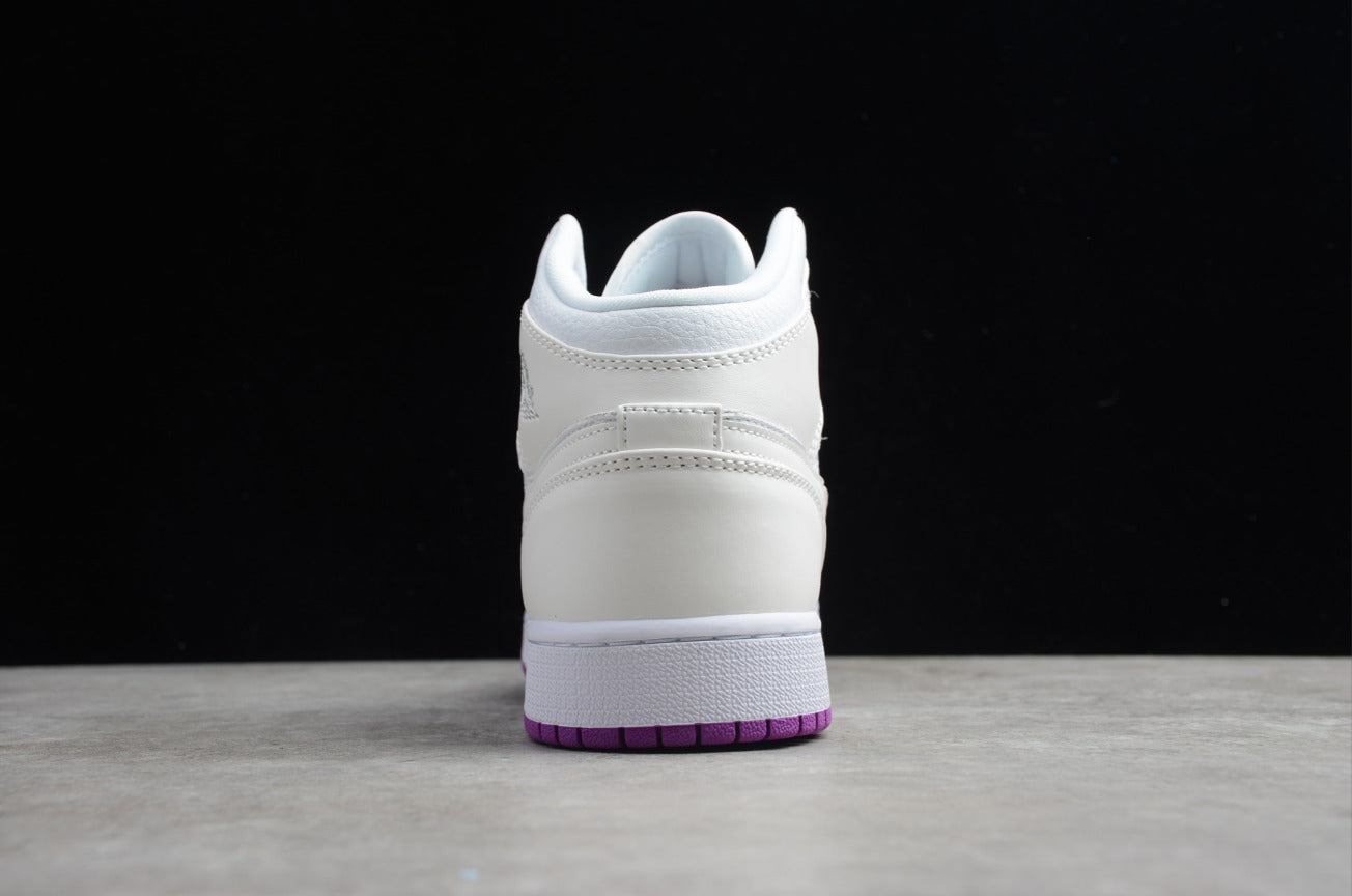 Air Jordan 1 Mid White Powder Chameleon