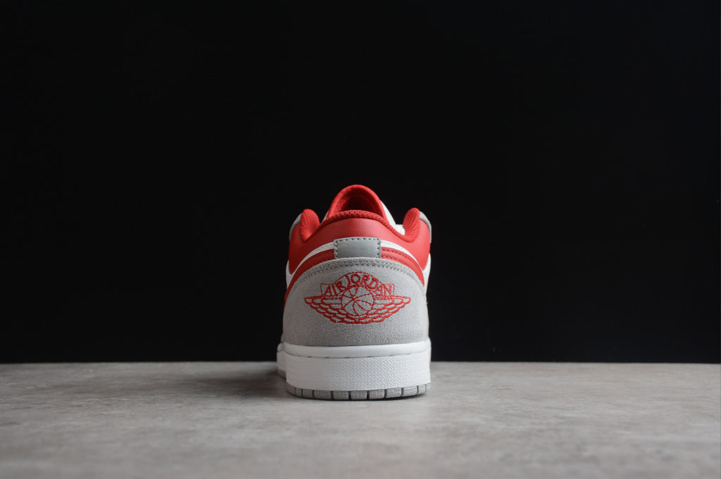 Air Jordan 1 Low Top Gray White Red
