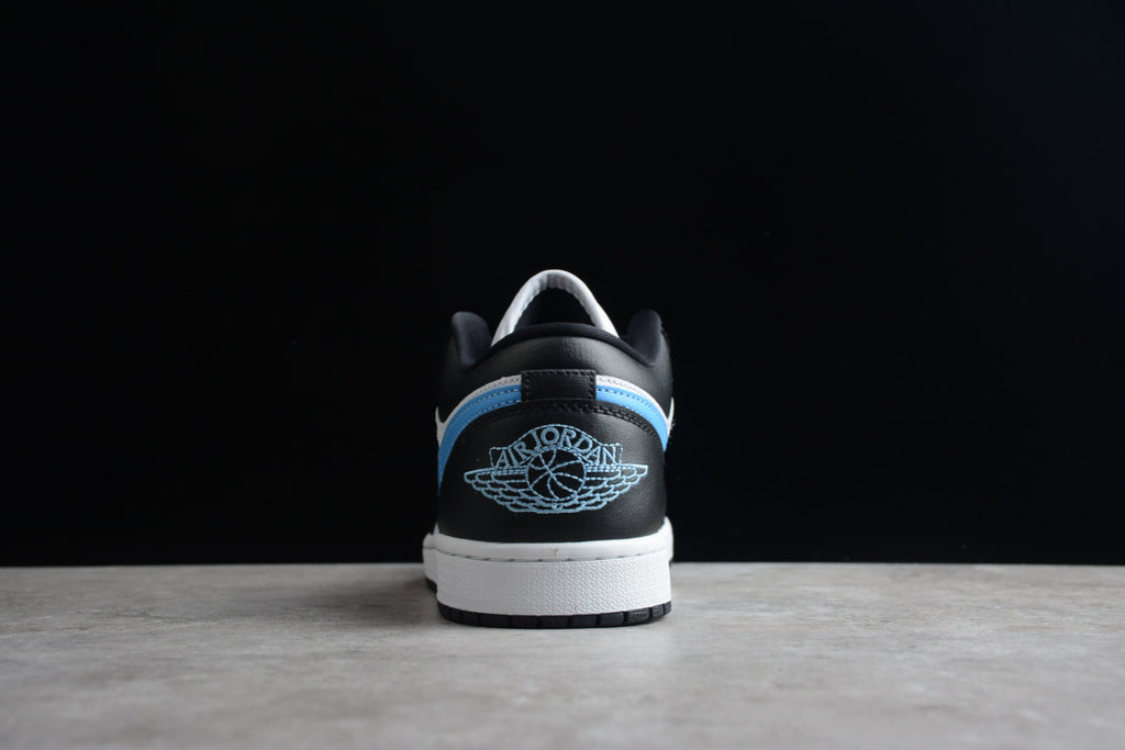 Air Jordan 1 Low Top Black White And Blue