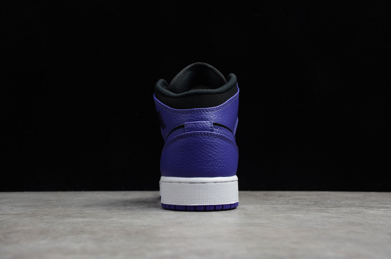 Air Jordan 1 Mid Black Dark Concord
