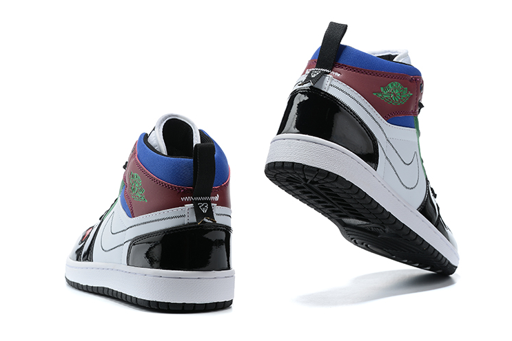 Air Jordan 1 Mid SE Black White-University Red