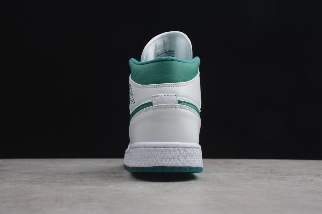 Air Jordan 1 Mid White Mystic Green