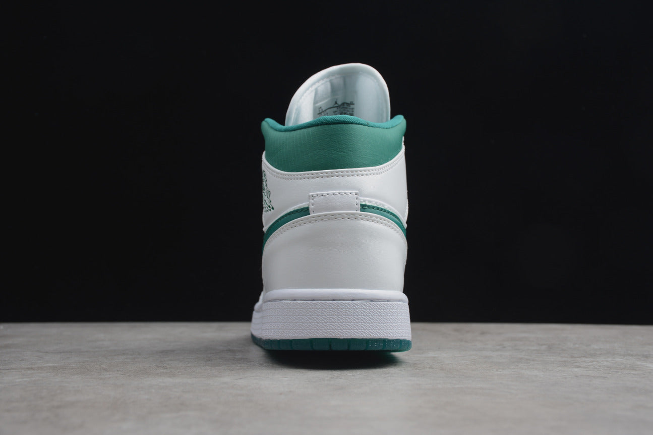 Air Jordan 1 Mid White Mystic Green