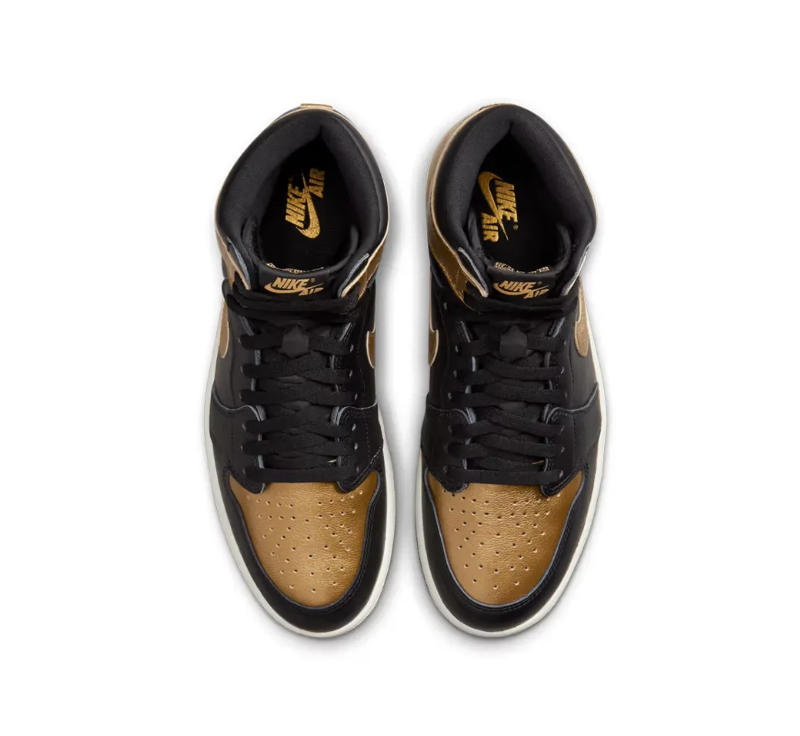 Air Jordan 1 High OG Gold MedalMetallic Gold Shoes Sneakers