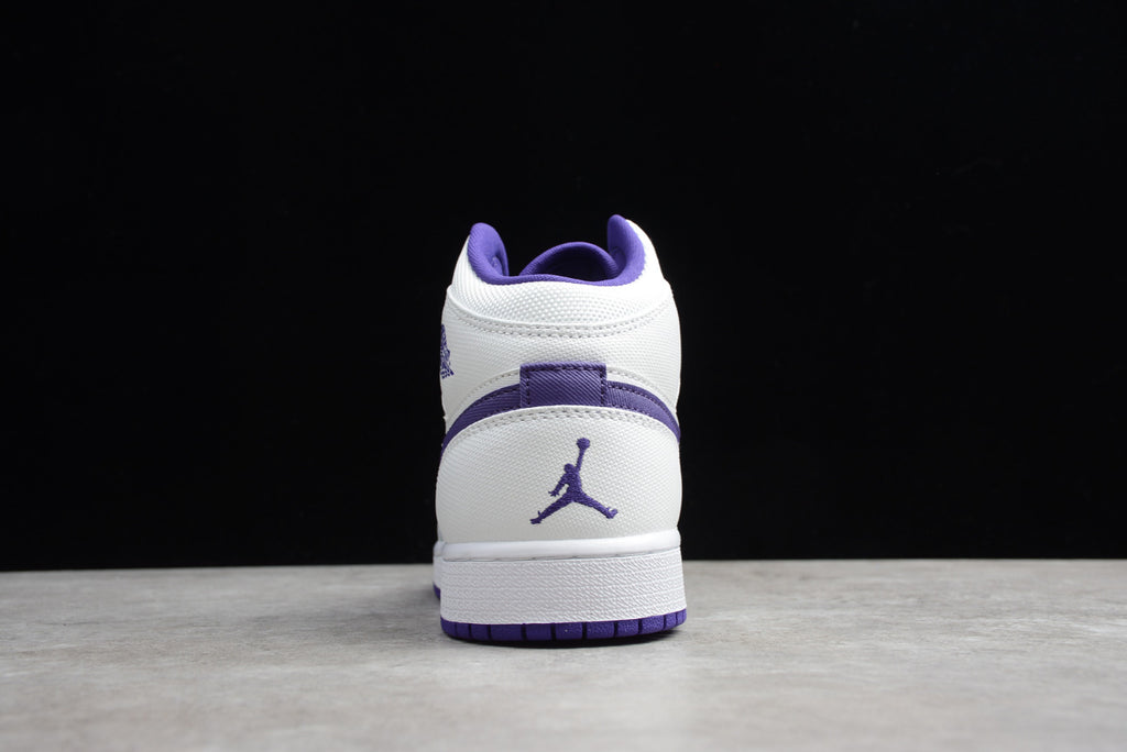 Air Jordan 1 Mid 'White Court Purple'