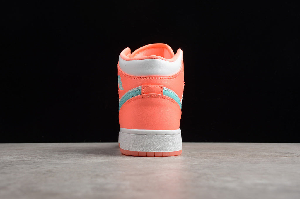 Air Jordan 1 Mid White Bright Orange