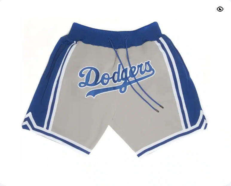 Los Angeles Dodgers Grey Shorts