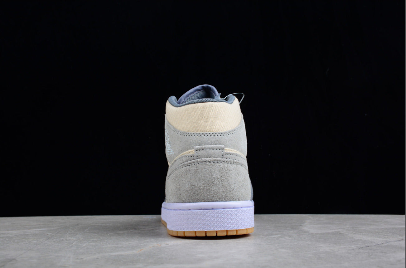 Air Jordan 1 Mid Coconut Milk Particle Grey