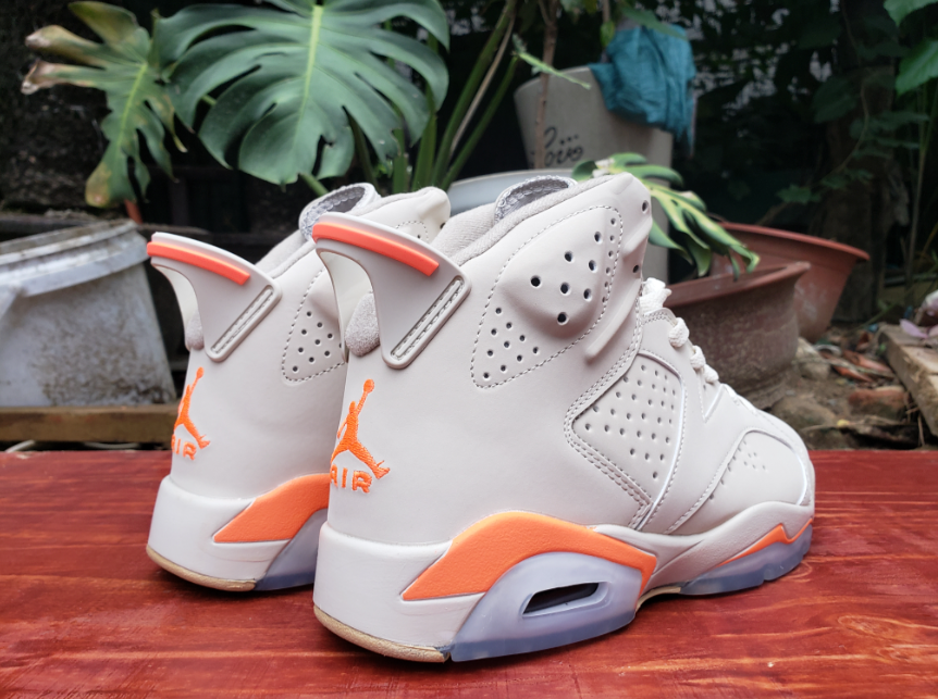 Air Jordan 6 White Orange