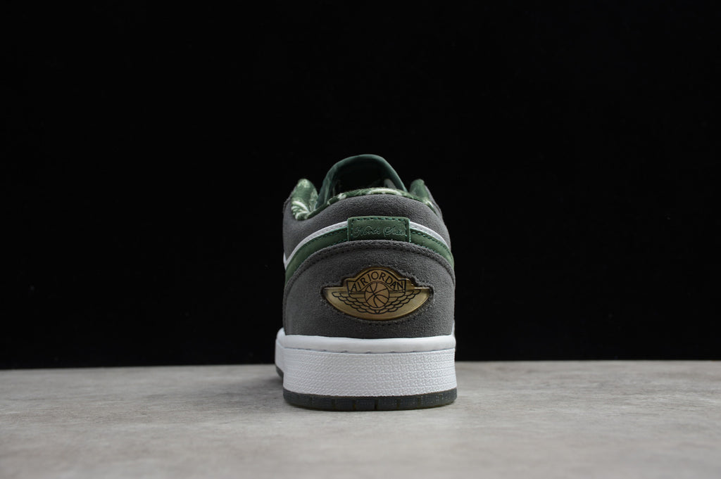 Air Jordan 1 Low Suede Grey Green
