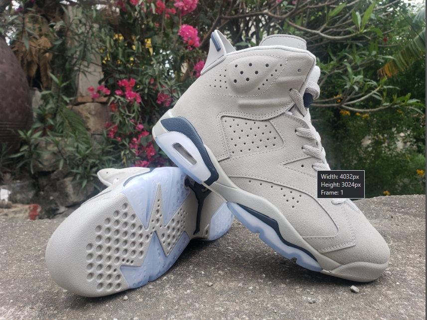 Air Jordan 6 Gray Dark Blue