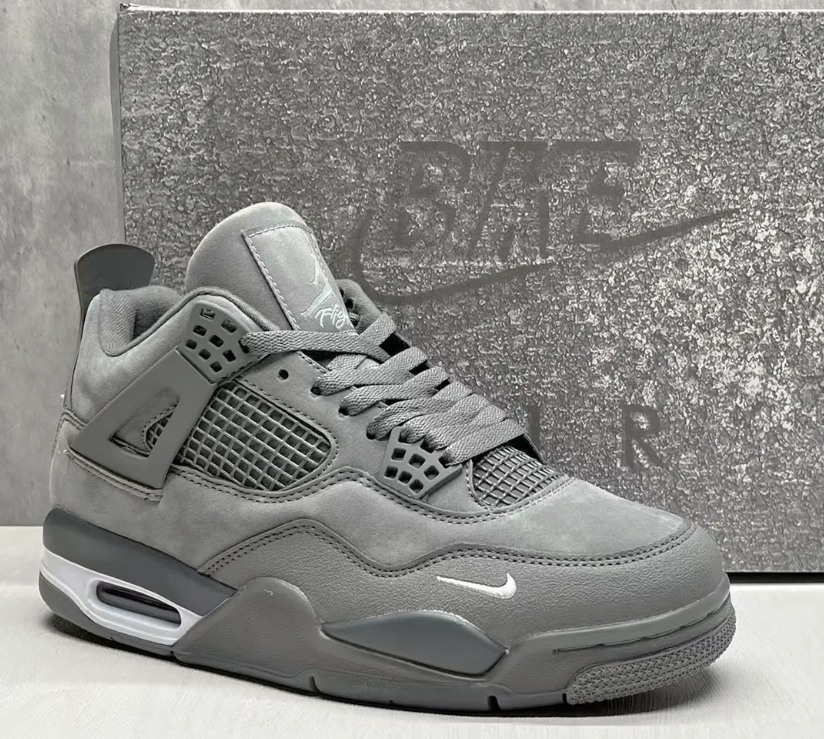 Nigel Sylvester x Air Jordan 4 Wolf Grey Shoes Sneakers