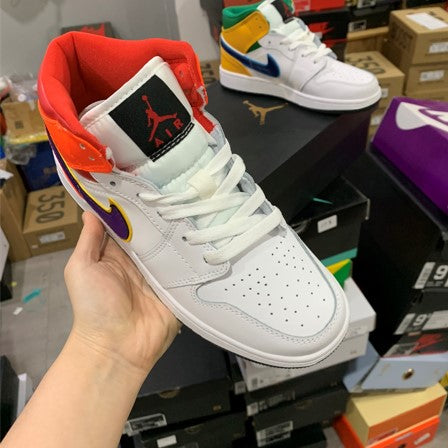Air Jordan 1 Mid White Court Purple