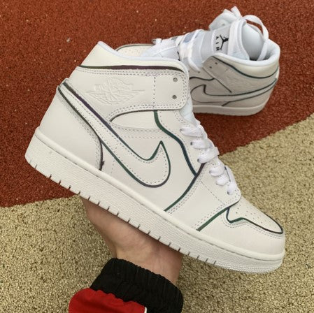 Air Jordan 1 Mid SE White Pink Yellow
