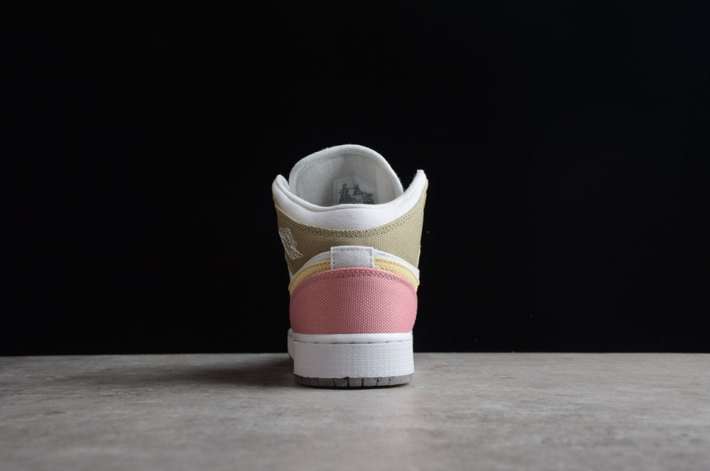 Air Jordan 1 Mid GS Pastel Grind Vivid Green