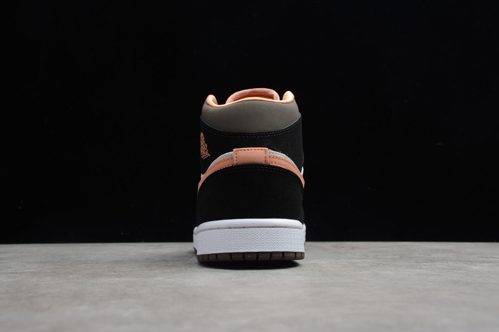 Air Jordan 1 Mid SE White Apricot Agate Black