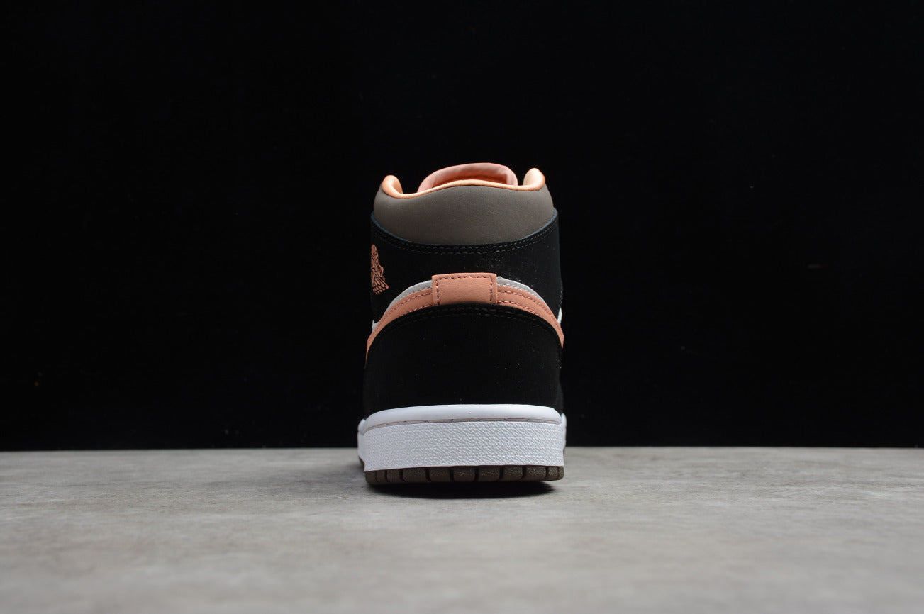Air Jordan 1 Mid SE White Apricot Agate Black
