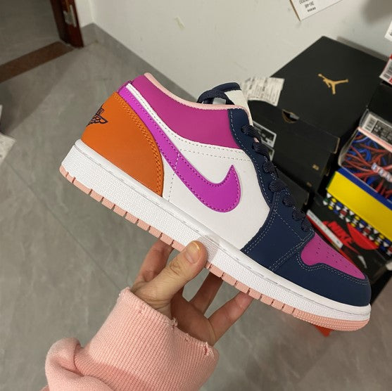Air Jordan 1 Low SE Mismatched Purple Magenta