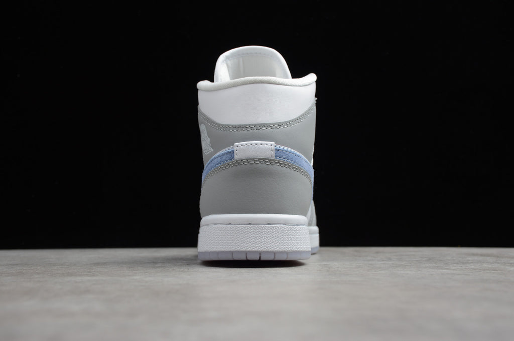 Air Jordan 1 Mid White Gray Blue