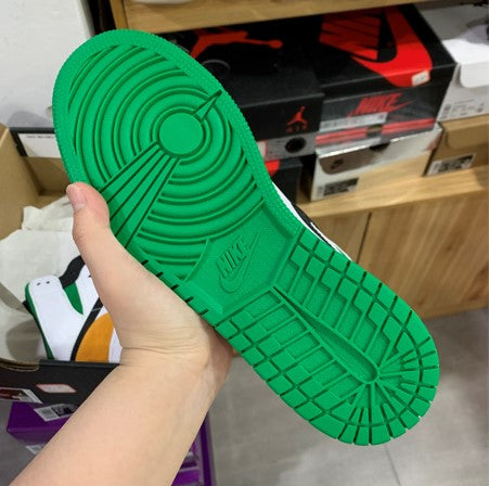 Air Jordan 1 Mid White Green And Orange