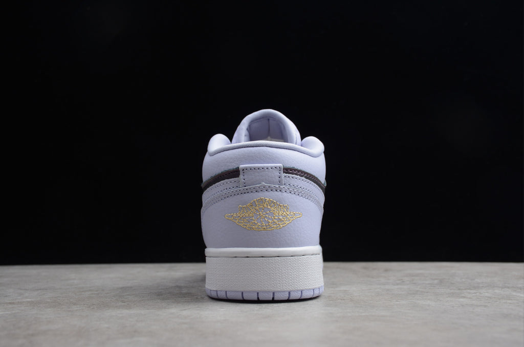 Air Jordan 1 Low Top White Purple