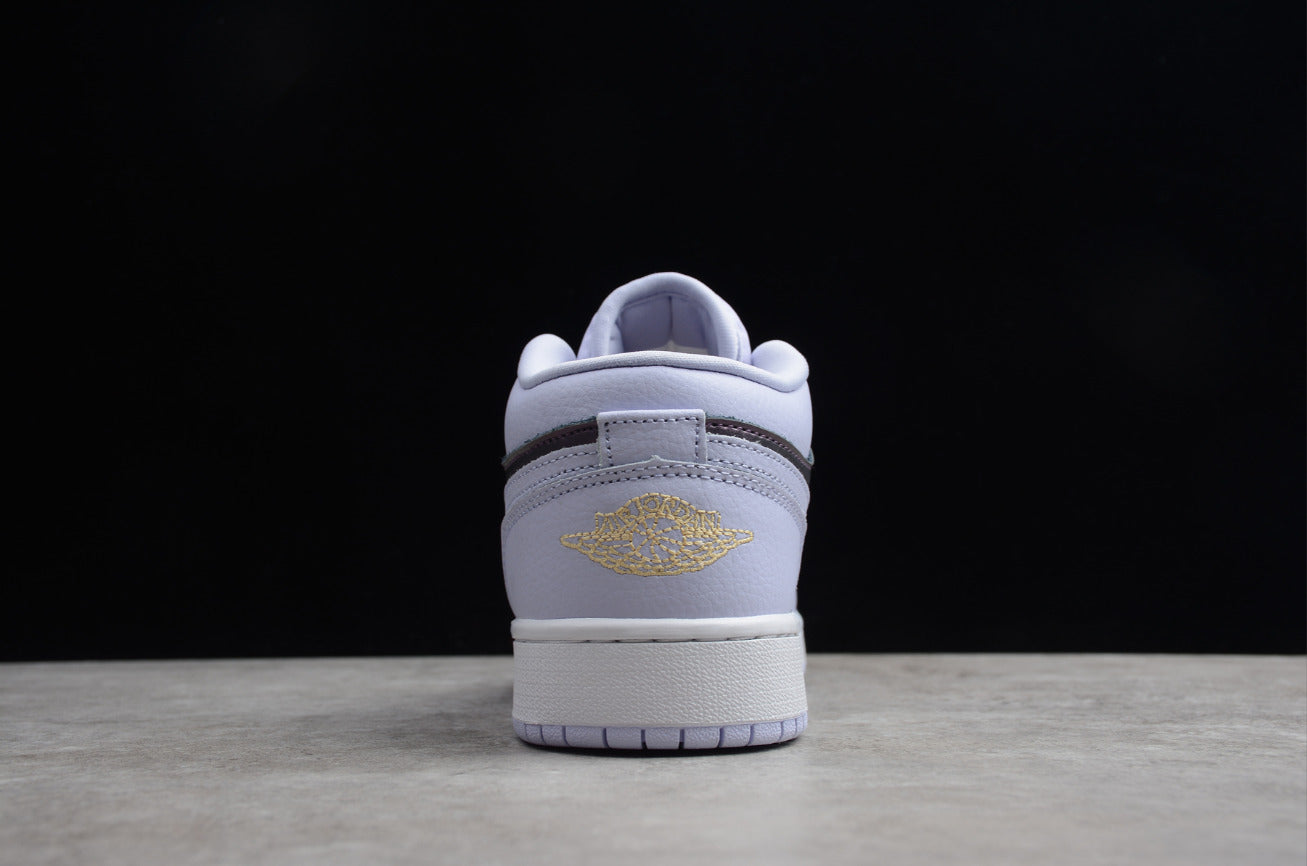 Air Jordan 1 Low Top White Purple