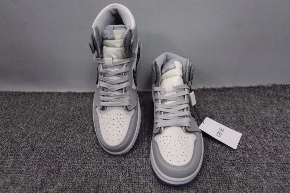 Dior X Air Jordan 1 High OG Wolf Grey
