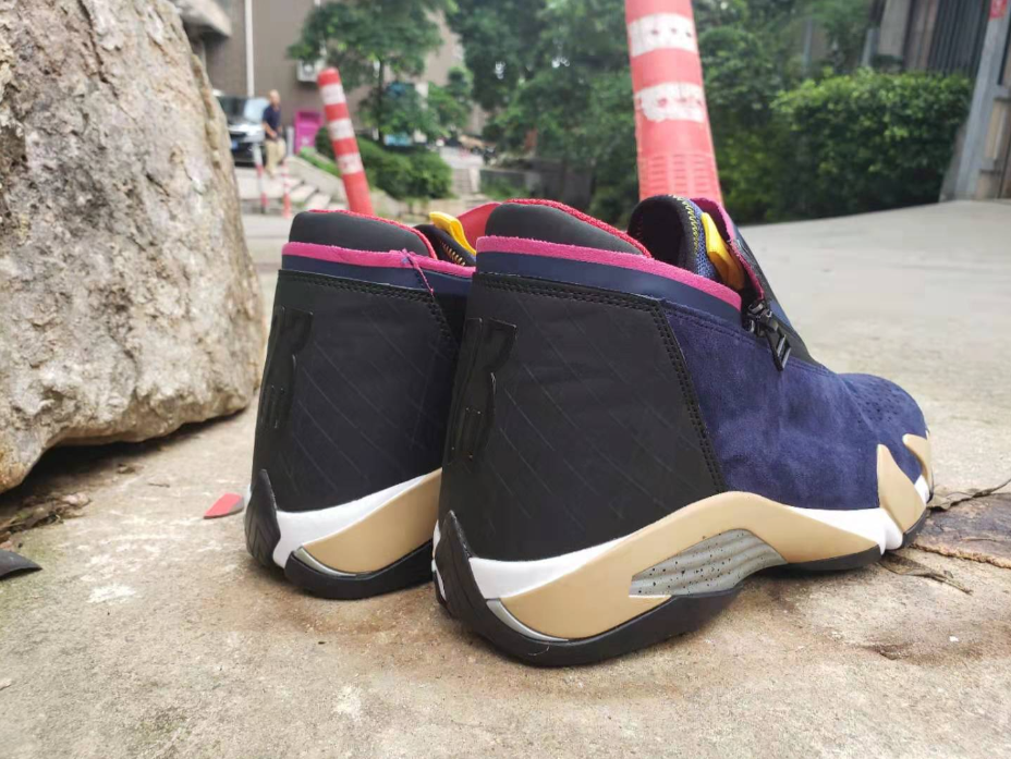 Air Jordan 14 Jumpman Z Dark Blue Champagne