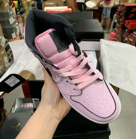 Air Jordan 1 Mid Black Pink