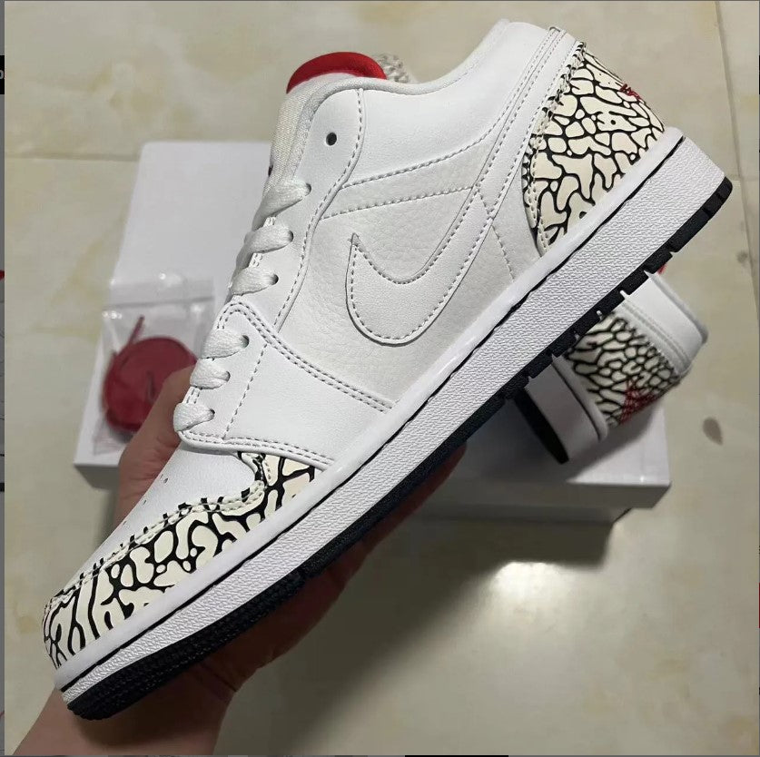 Air Jordan1 Phat Low Cement Grey Shoes Sneakers