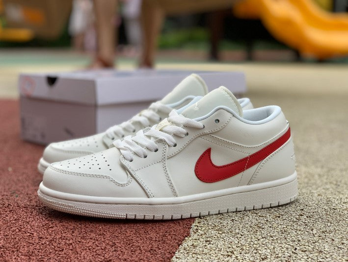 Air Jordan 1 Low White Red