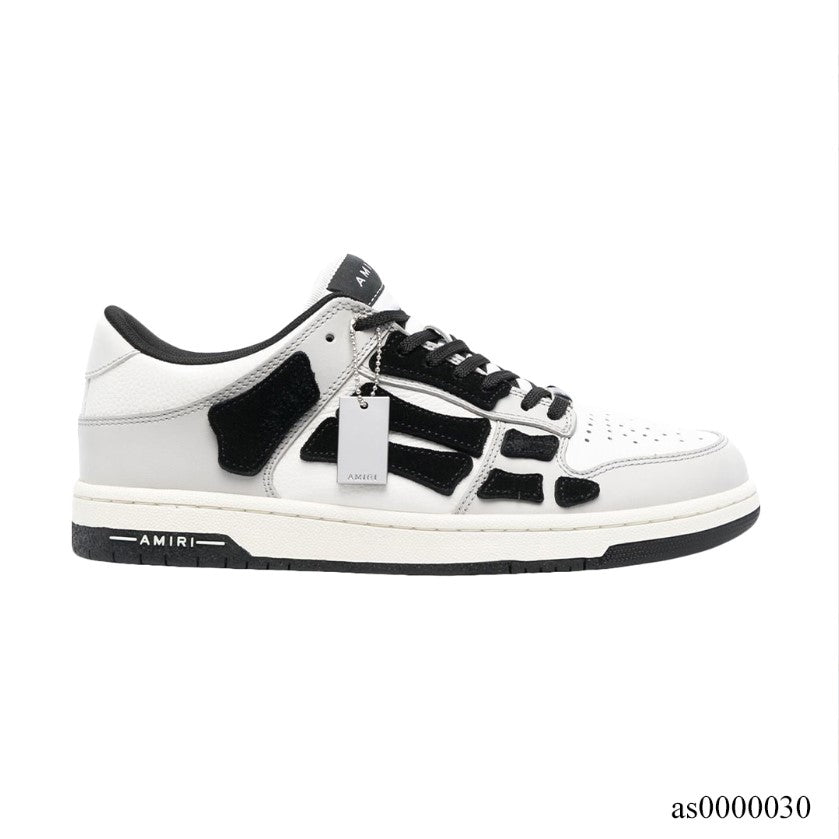 AMIRI Skel Top Low White Light Grey Black Shoes Sneakers