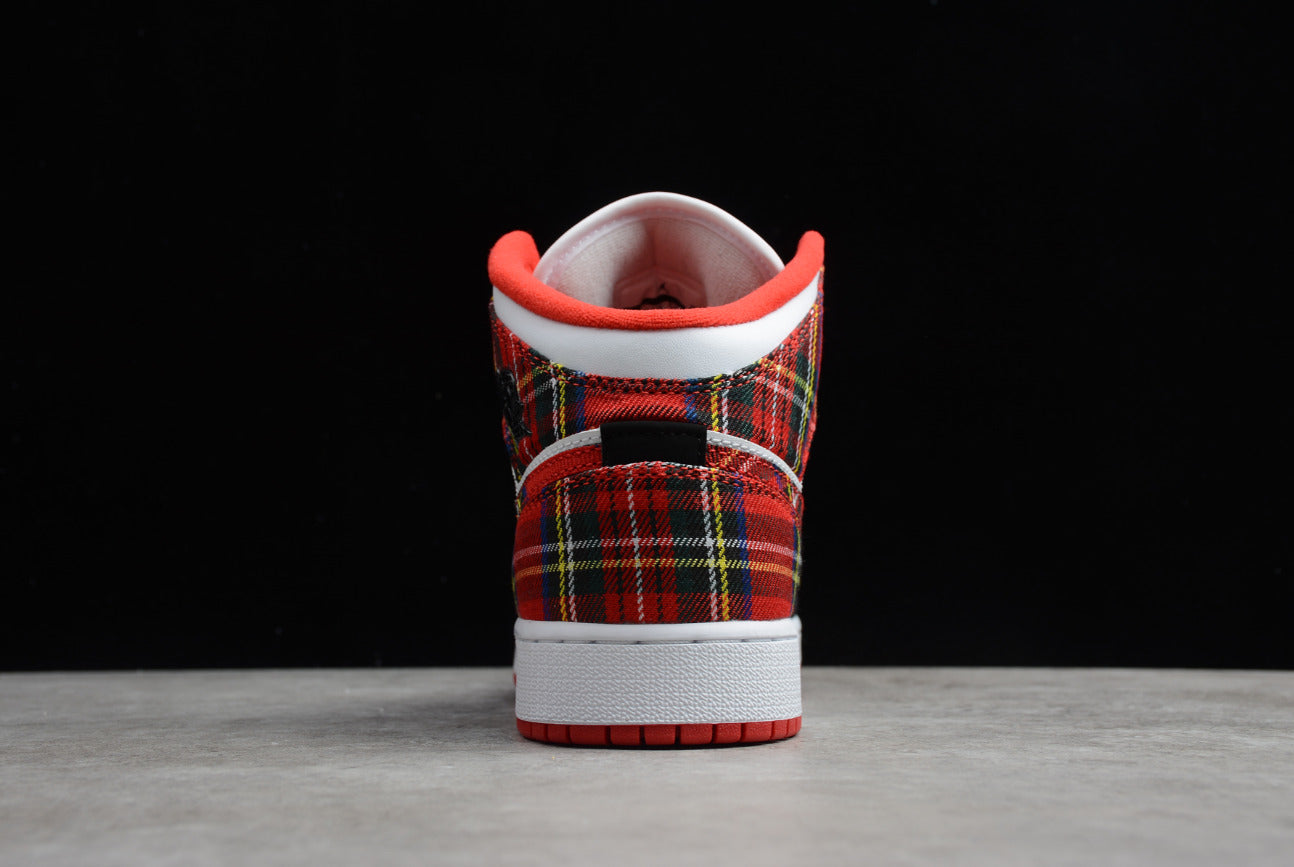 Air Jordan 1 Mid Christmas Plaid