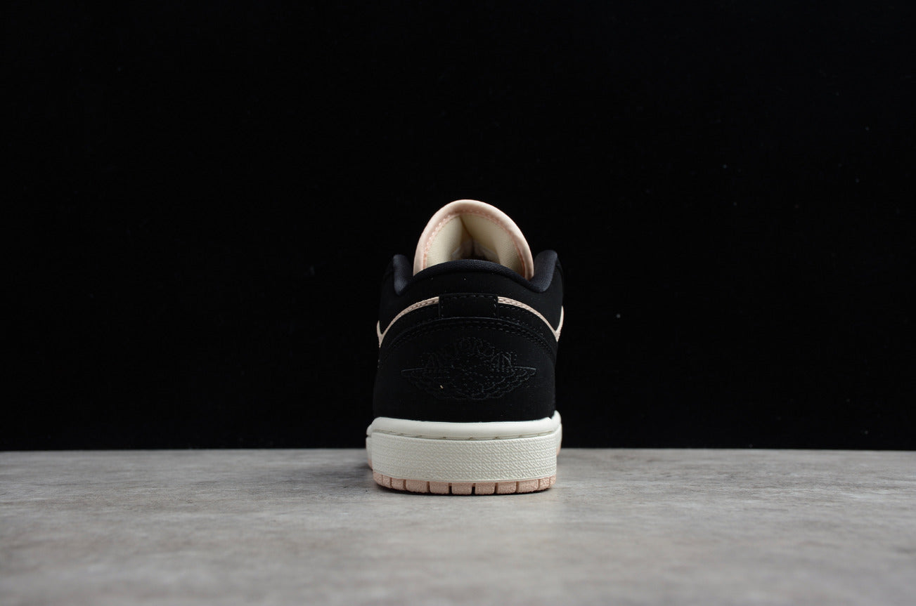 Air Jordan 1 Low Top Black and White Pink