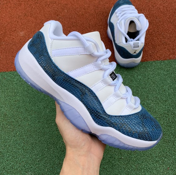 Air Jordan 11 Low Snake Skin Navy