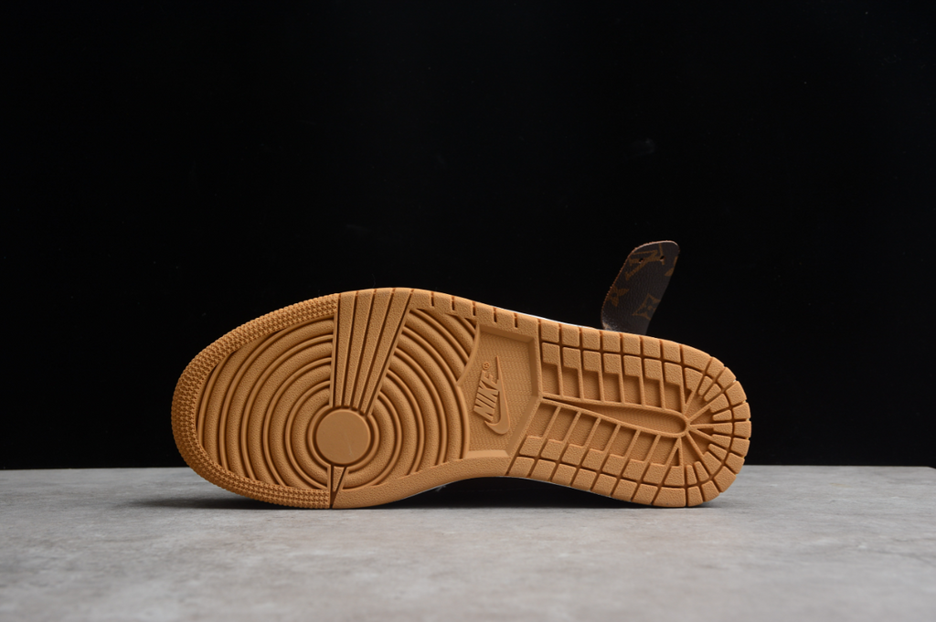 Off-White X Air Jordan 1 High Coffee Brown LV